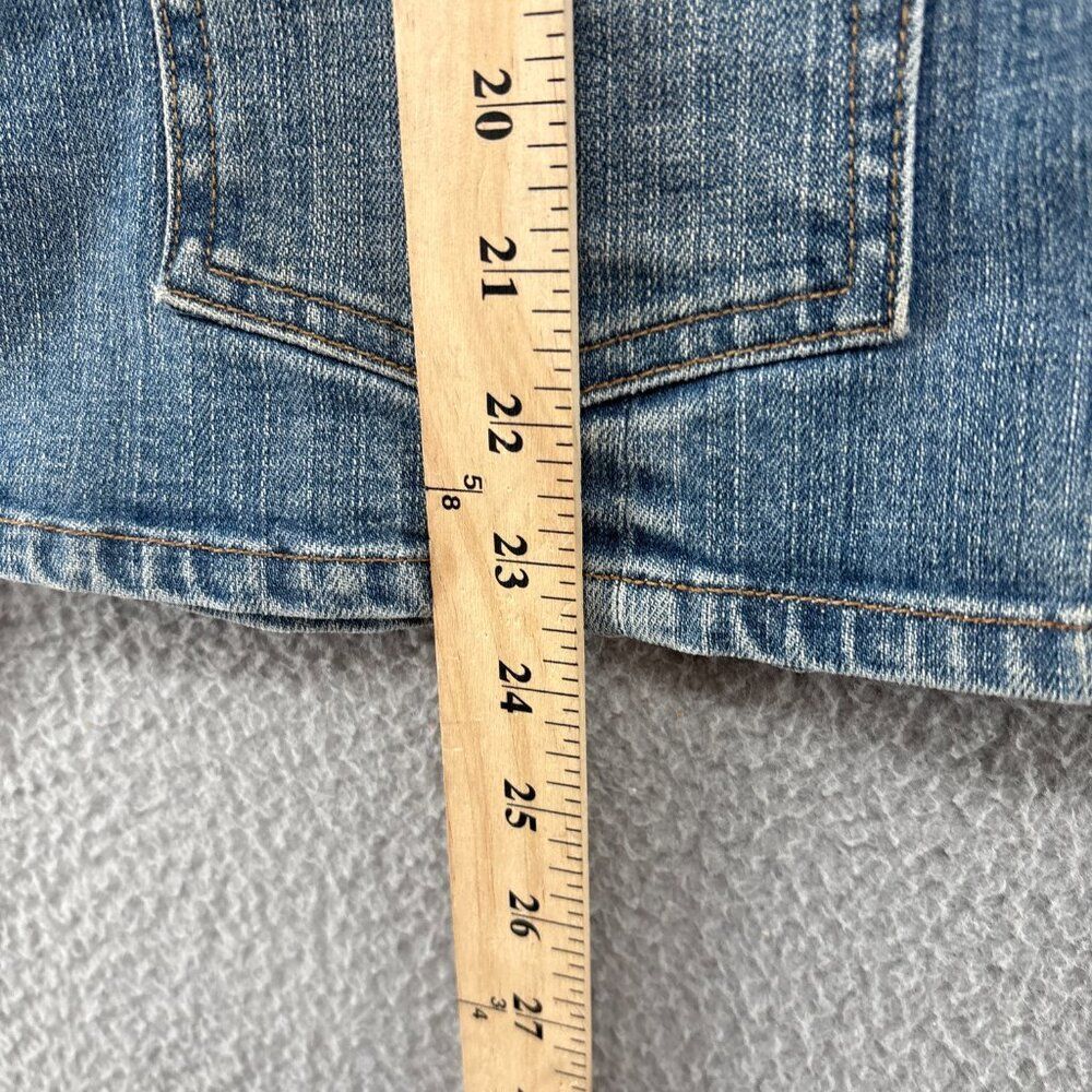GAP 2003 Stretch Denim Snap Jacket Medium Light Wash Western Utility Y2K - Picture 8 of 14